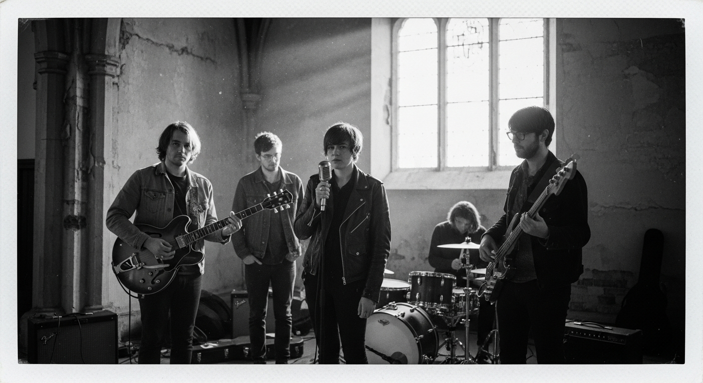 Band in studio